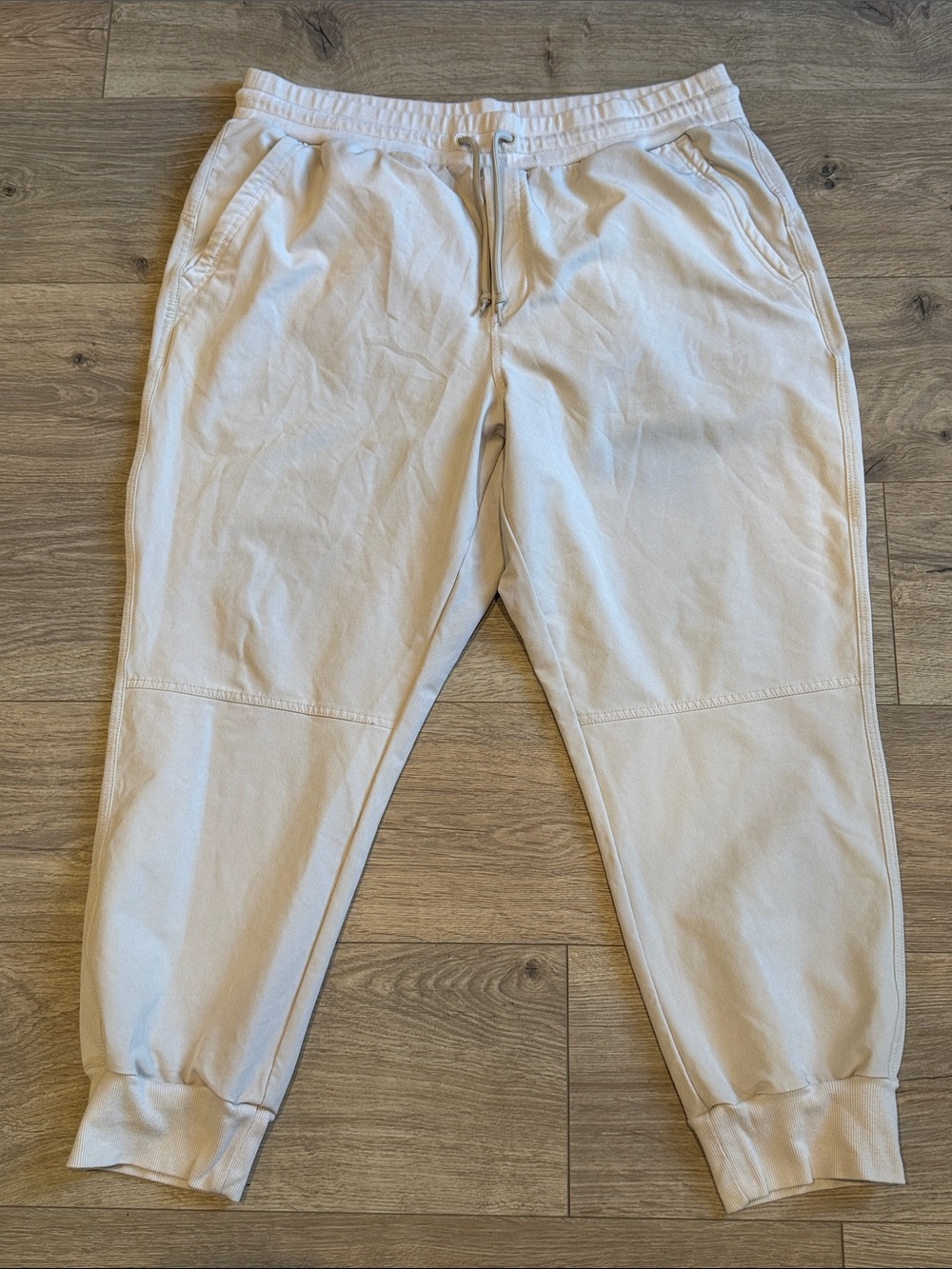 OLD NAVY StretchTech Quick Dry Cream Joggers XL Athleisure Loungewear Casual